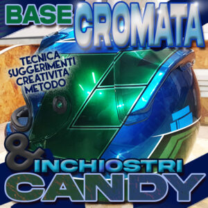 Casco Formula con base effetto Cromo